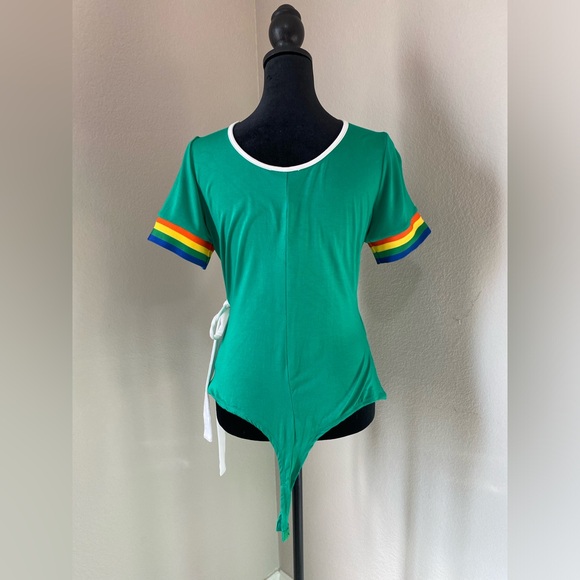Unique vintage 70s bodysuit, size L 10/12 - Picture 2 of 2